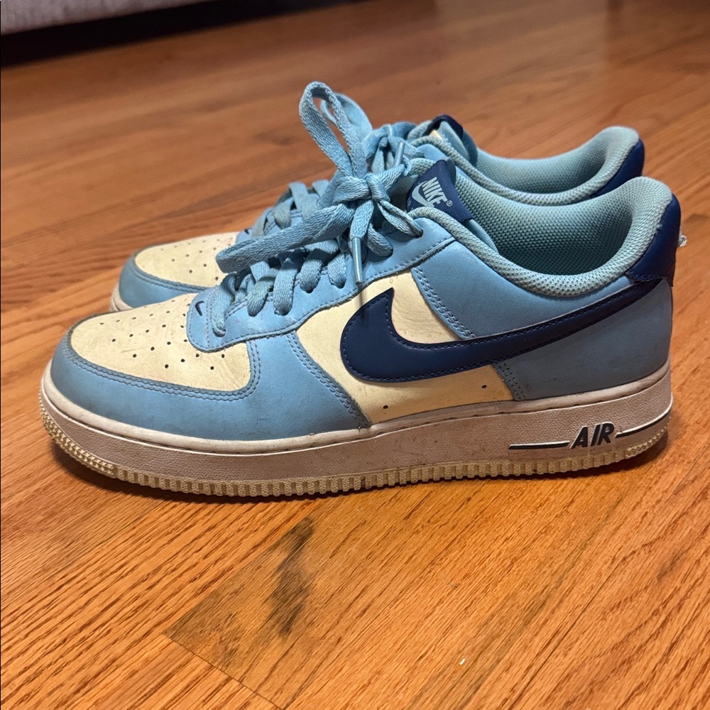 Men’s Nike Air Air Force 1 Low Aquarius Blue Coconut Milk 8.5